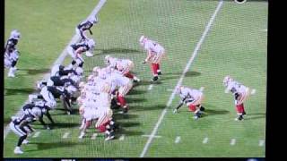 49ers vs Raiders 82810  Nate Byham 2point conversion [upl. by Ahsym]