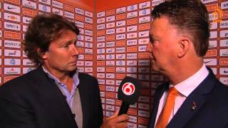 Interview Van Gaal na Nederland  Wales [upl. by Mochun]