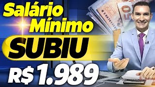 ATENÇÃO AUMENTO no SALÁRIO MÍNIMO para R 1989 VEJA quem tem DIREITO [upl. by Bumgardner]