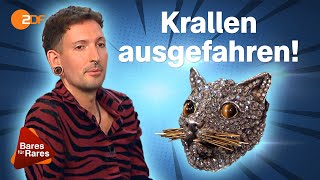 Kampf um Katze Startgebot knackt Expertise für Brosche mit Diamanten auf Anhieb  Bares für Rares [upl. by Kera]