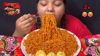 Eating 3x Spicy 🔥 Fire korean Noodles Eating Challenge IISpicy Korean Noodles Challenge I Foodie gd [upl. by Nauh]