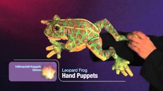 Folkmanis® Leopard Frog Puppet Demo  Retired [upl. by Nachison]