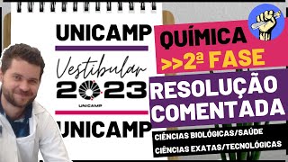 📝Resolução UNICAMP 2023  2ªFASE  QUÍMICA [upl. by Hoye177]