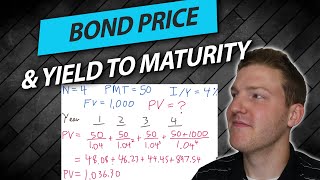 Calculate Bond Price and Yield to Maturity YTM  Annual and Semi Annual Bonds [upl. by Innis]