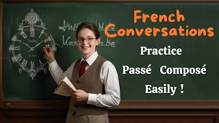 learnfrench French Conversations Practice Passé Composé Easily [upl. by Joliet]