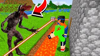 APOCALIPSE DE DEMOGORGON VS CASA 100 SEGURA NO MINECRAFT [upl. by Rozanne]