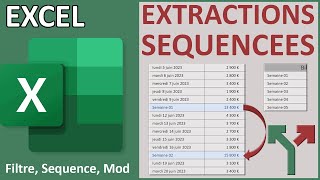 Extractions alternées avec la fonction Excel Filtre [upl. by Airamzul]