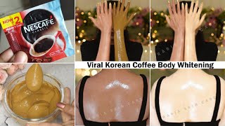 ₹2 की Coffee से Body WhiteningViral Korean Body Pack For Skin Whitening amp Glowing Bright Fair Skin [upl. by Elihu607]