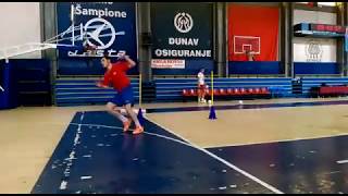 BackHandball Drill 2 1vs1 [upl. by Mountfort]