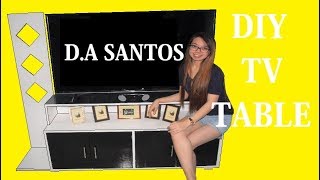 DIY TV Cabinet Table  DA Santos [upl. by Arag]