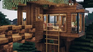 Minecraft Baumhaus Bauen 🌴 [upl. by Eizzil967]