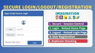 📰Secure Login Logout and User Registration with Apps Script  Session Management [upl. by Krm]