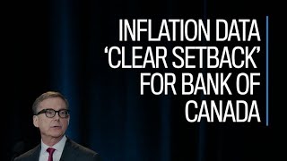 Inflation data clear setback for Bank of Canada [upl. by Almire]