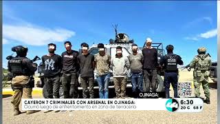 Cayeron 7 criminales con arsenal en Ojinaga [upl. by Cheslie788]