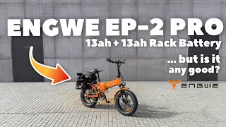 Engwe EP2 Pro Review 13ah Rack Battery Fitted [upl. by Nyliram]