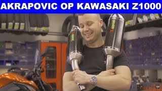 AKRAPOVIC EXHAUST KAWASAKI Z1000 2018  VOL GAS MET JOEY [upl. by Akiram]