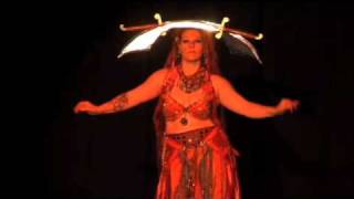 Double swordscimitar bellydance by Nisaa Shuvani [upl. by Lew]