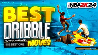 BEST DRIBBLE MOVES IN NBA 2K24 FASTEST DRIBBLE MOVES FOR ALL BUILDS NEW GLITCHY DRIBBLE MOVES 2K24 [upl. by Tisdale599]