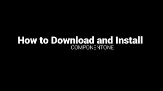 How to Download amp Install ComponentOne Using C1ControlPanel [upl. by Llerehc]