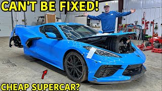 Rebuilding A Wrecked 2023 Corvette C8 [upl. by Nelleoj]