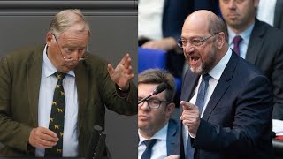 Martin Schulz Antwort auf Gauland quotSie gehören auf den Misthaufen der Geschichtequot  DER SPIEGEL [upl. by Aicekan]