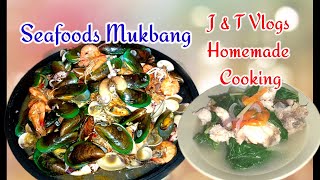 FIRST SEAFOODS MUKBANG WITH FAMILY CELEBRATION MONETIZED [upl. by O'Malley302]