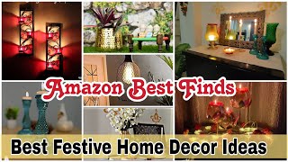 Aesthetic Festive Home Decor HaulAmazon Myntra Best FindsHome DecorationTried And Tested Products [upl. by Auhsoj]