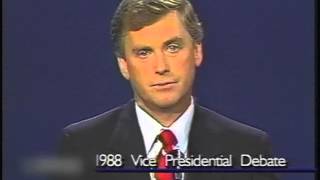 1988 Vice Presidential Debate  Dan Quayle amp Lloyd Bentsen [upl. by Thirza]