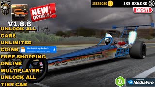 No Limit Drag Racing 2 Mod Sultan V186 Unlock amp Unlimited All Gameplay New Dragster Unlock [upl. by Deehsar]