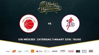 Finale BVV2018 U16 Meisjes DS Waregem vs KBT Kortrijk Q1Q2 [upl. by Leumel]