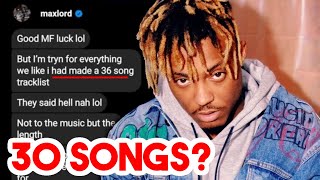 Juice WRLD TPNE 36 Songs 🤔  Maxlord Album Update [upl. by Ezar]