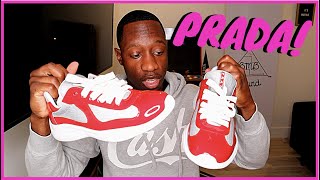 PRADA America’s Cup Sneaker Review  Designer Shoes [upl. by Gnilyarg]