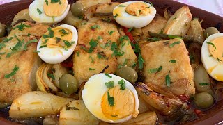 Outra Receita de Bacalhau no Forno …Receita Rápida Simples e Deliciosa [upl. by Ybor521]