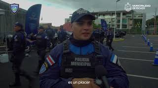 Entrega de nuevas motocicletas a la Policía Municipal de Escazú [upl. by Ailaro]