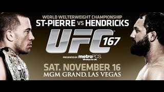 UFC 167 StPierre vs Hendricks Official Full Event Preview [upl. by Eiroc325]