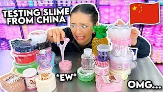 Reviewing slime I bought from China 😨 Part 5 [upl. by Kiernan22]