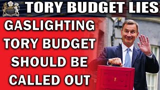 Calling Out Truth of the Tory Budget This Week [upl. by Davis]