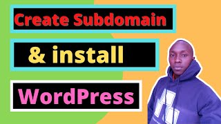 How to create Cpanel subdomain and install WordPress  WordPress multisite [upl. by Fabrice38]