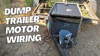 Cleaning up wiring on a dump trailer motor [upl. by Aytnahs]