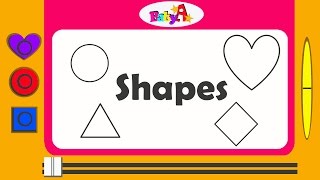 Shapes  Spelling of shapes  Nursery learning of shapes by BabyA Nursery channel [upl. by Tuhn]