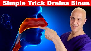 Simple Trick Drains Sinus in 1 Move  Created by Dr Mandell [upl. by Aloibaf545]