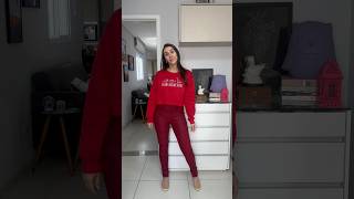 1 semana de looks monocromáticos dia 3 ❤️ lookdodia inspiracaodelook lookmonocromatico lookred [upl. by Eiblehs]