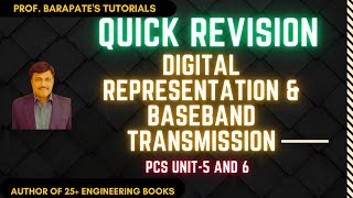 QUICK REVISION OF DIGITAL REPRESENTATION AND BASEBAND TRANSMISSION [upl. by Econah]