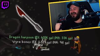 Dragon Harpoon drop on the Ironman 🐉🔱 OSRS [upl. by Berthoud936]