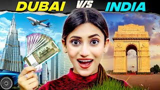 Rs 10000 Dubai Vs Rs 10000 India Shopping Challenge  Cheap Vs Expensive 🤑  SAMREEN ALI [upl. by Nebeur]