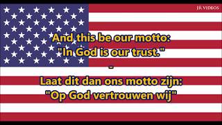 Amerikaans Volkslied ENNL tekst  Anthem of USA Dutch [upl. by Raskin40]