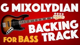 G Mixolydian Backing Track For Bass [upl. by Skoorb79]