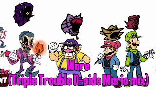 FNF Ware Triple Trouble Dside Mario mix [upl. by Averell]