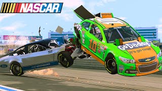 NASCAR Racing Daytona CrashesBeamNG  Series 6 [upl. by Mayer]