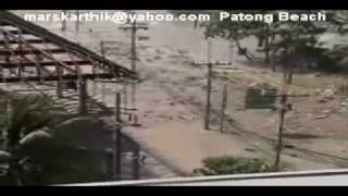 Tsunami  Patong Beach Thailand Rare Clip 12262004 [upl. by Refotsirk788]